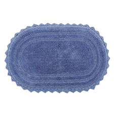Better Trends Lilly Crochet 20X32 Oval Bath Rugs Reversible Bath Rugs Bath Mats
