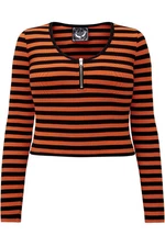 KILLSTAR Izora Ribbed Top In Orange