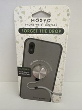 MOXYO Silver Black Zigi Band Universal Cell Phone Lanyard Wrist Strap 360 