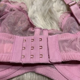 Victorias Secret 36DD Bra Pink Floral Dream Angels Push Up Without Padding