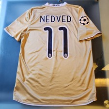 Autentico Retro Juventus NEDVED 2008-2009 08/09 Fuori casa 2009-2010 09/10 3° terzo