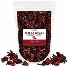 Dried Hibiscus Flowers for Tea Whole Loose Leaf Hibiscus Flor de Jamaica ...