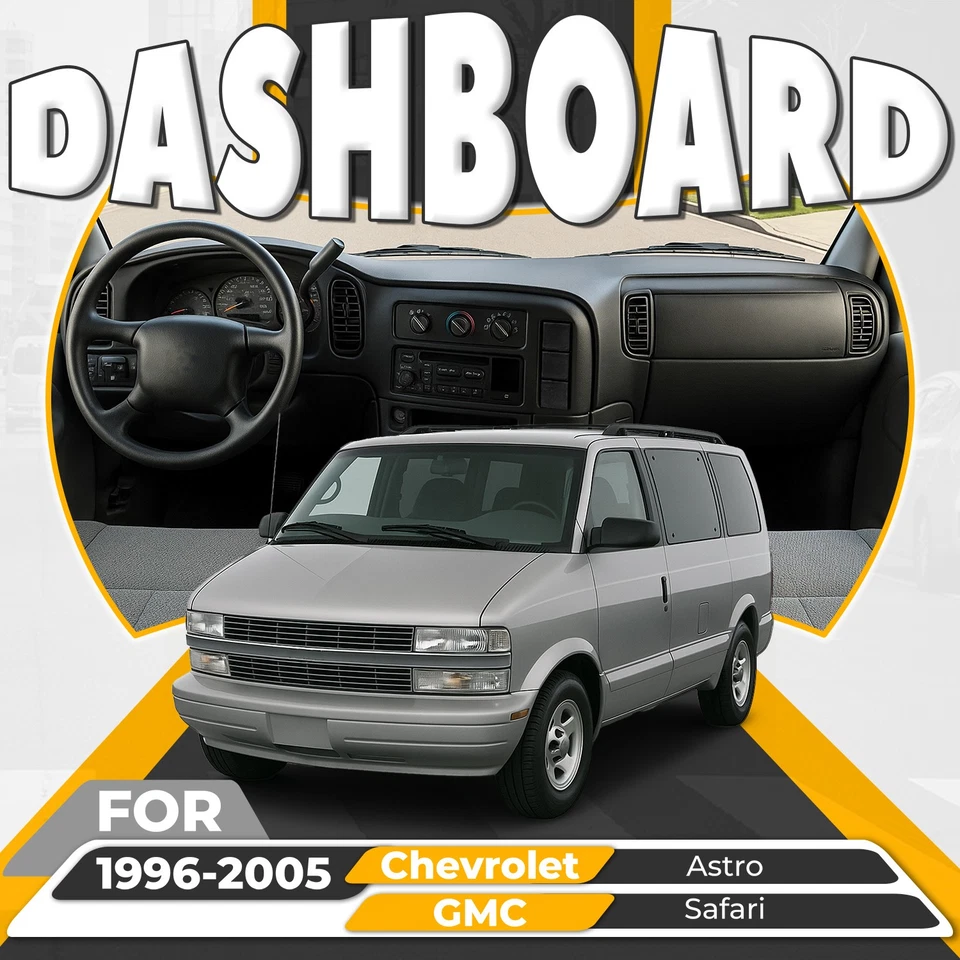 Panel de ventilación de bisel de borde de radio de tablero gris para Chevy Astro/GMC Sarfari 95-05 Foto 3 de 4