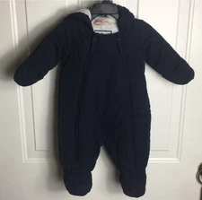 Petite Bateau Infant Baby Bunting 3-6mo Warm Coat Snowsuit Unisex GUC