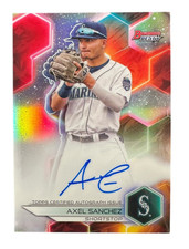 2023 Bowman's Best Axel Sanchez Auto #B23-AS Mariners Holo Refractor