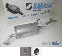 Imasaf ESD Auspuff Endtopf + Anbauteile für Honda HR-V (Gh) 1.6 16V + 4WD