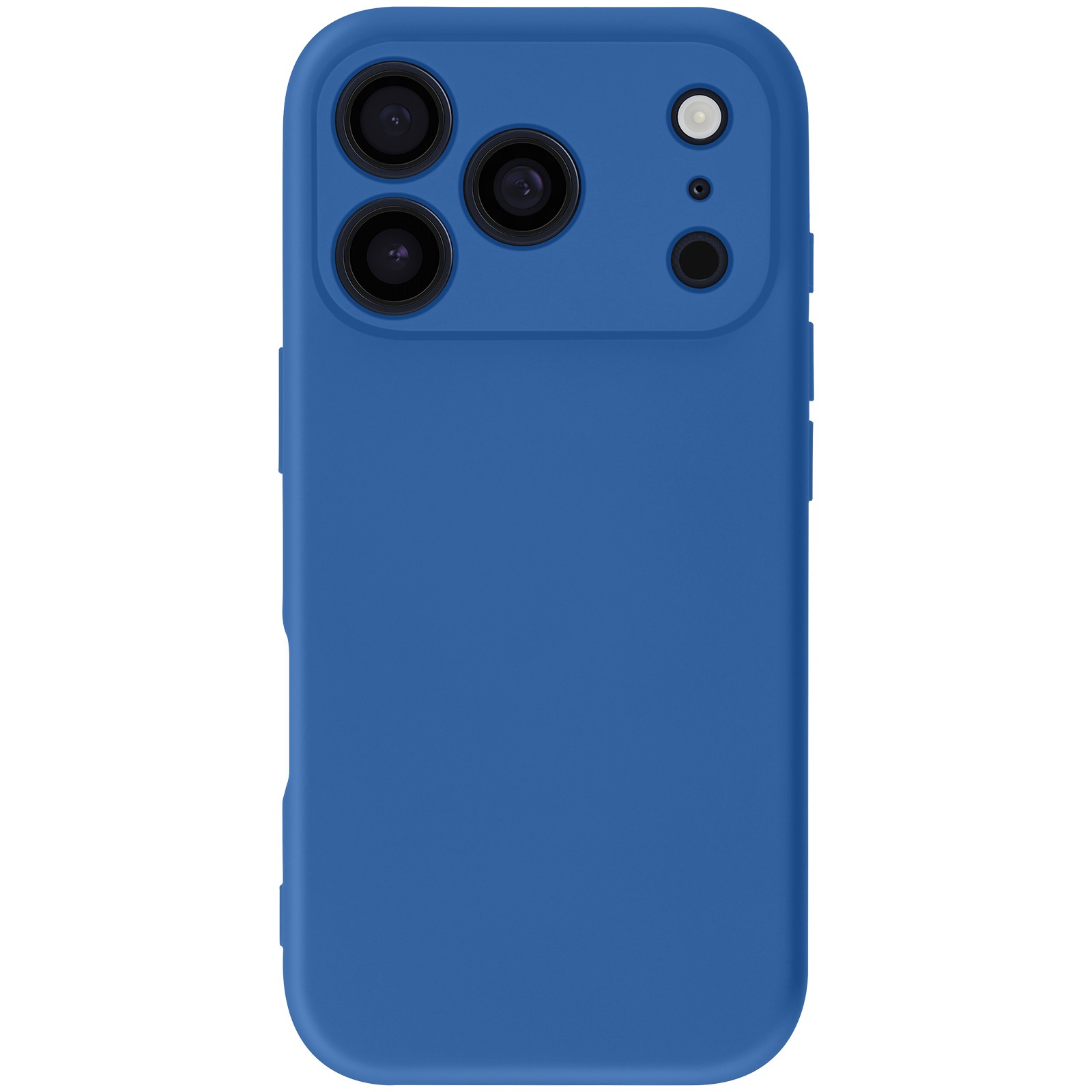 Coque iPhone 17 Pro Avizar en silicone bleu de la série SmoothGrip
