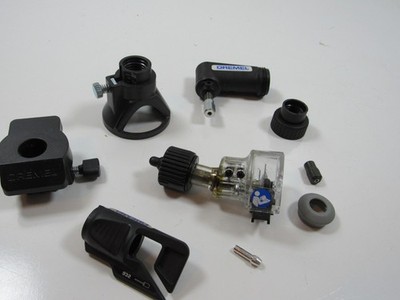 Dremel Tool Accessories Lot Saw Cutter Router 90 Degree Angle Kit #P45