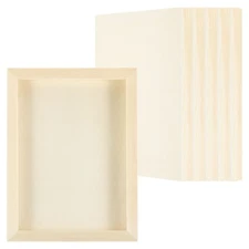 6Pcs 6"x8" Wood Panels Board Unfinished Square Wood Canvas Boards