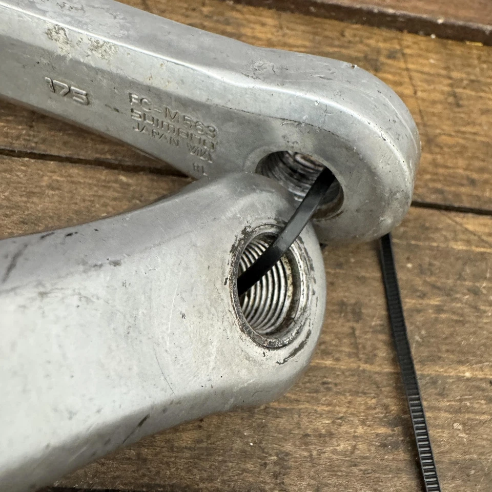 Vintage Shimano Deore LX FC-M563 Crank Arms 175mm 94/58 BCD Square Taper Japan - Image 4 of 4