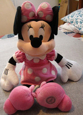 Disney Store Original Minnie Mouse Plush Pink Dress Stuffed 20" Official Doll