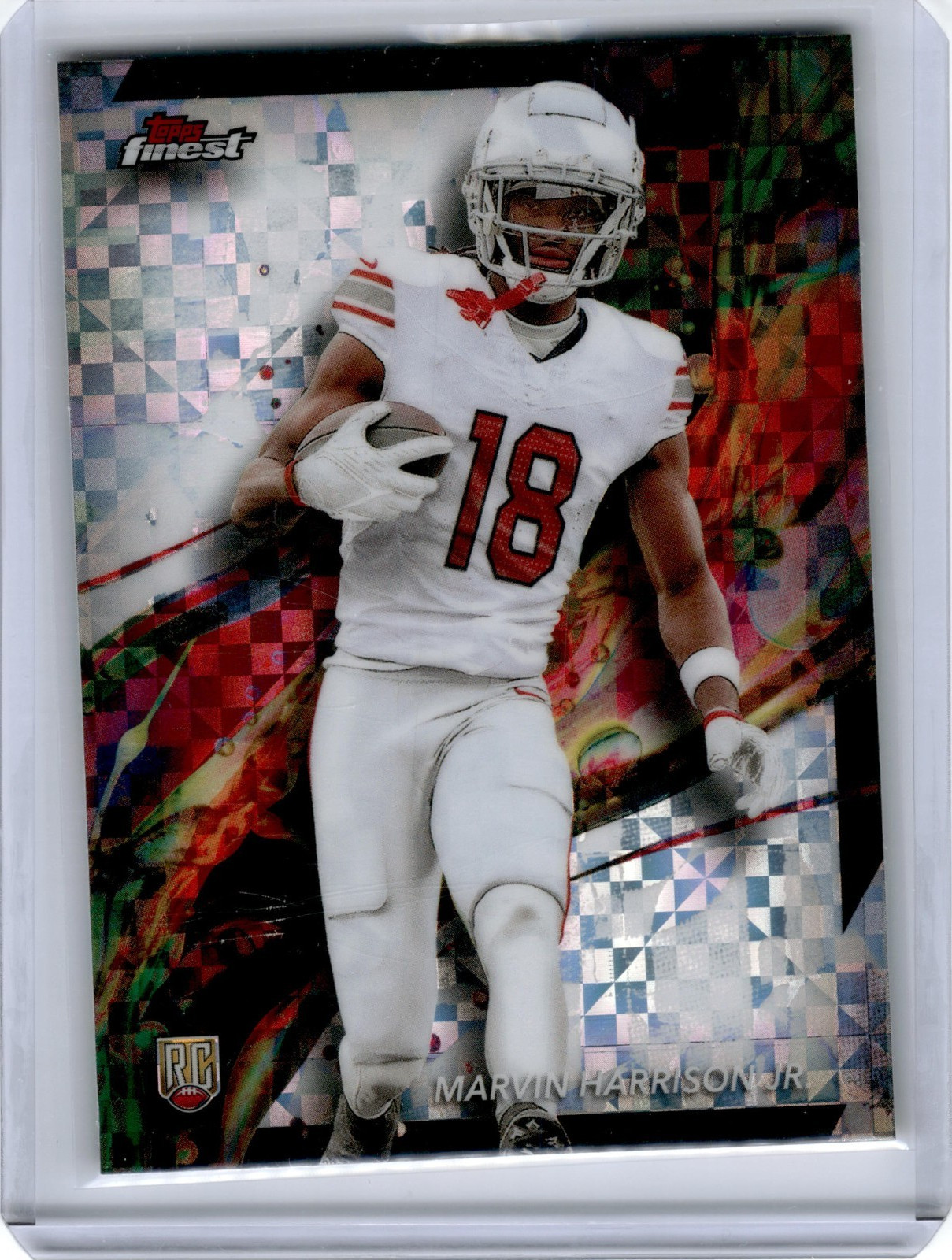 2024 Topps Finest MARVIN HARRISON JR. #89 RC Rookie Common X-Fractor - Cardinals