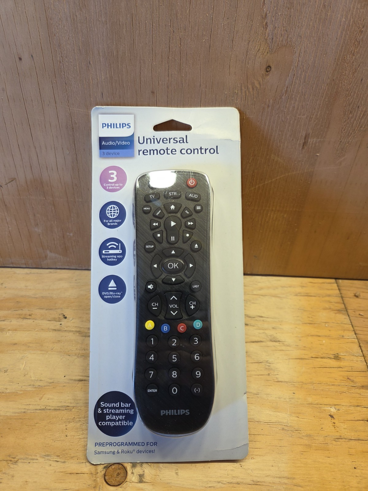 Control, Audio/video 3 Device Black, Srp9232d/27 New