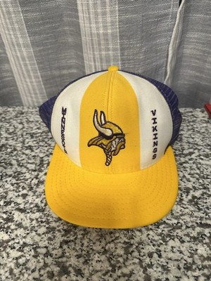 Minnesota Vikings AJD Lucky Stripes Vintage 80's Trucker Snapback Cap Hat