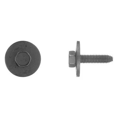 ZORO SELECT Class 9.8, M6 Structural Bolt, Black Phosphate Steel, 25 Mm L, 50 Pk, 5690Pk