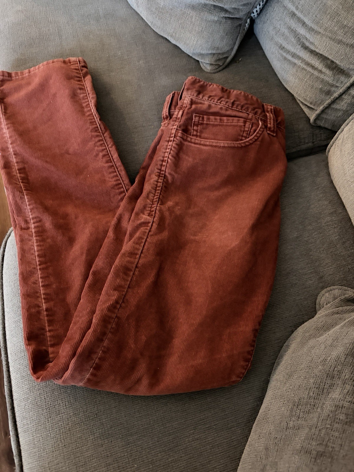 Levi's 511 Denim Slim Fit Men's Jeans 31/32 Rust Color Corduroys image 10