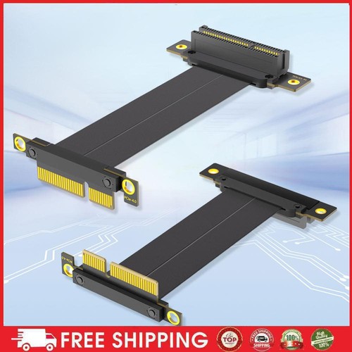 PCI-E 4.0 X1/X4 Riser Cable Video Card High-Speed Flexible Extender Length 10cm