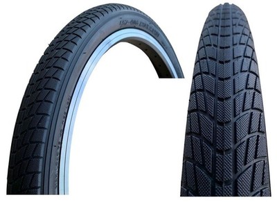 Baldys 20 x 1,95 schwarz BMX / Faltrad Reifen glatt glatt Rennrad Profil