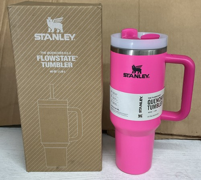 #ad ⚡️Stanley 40oz Quencher H2.0 FlowState Tumbler Hot or Cold Pink $34.99