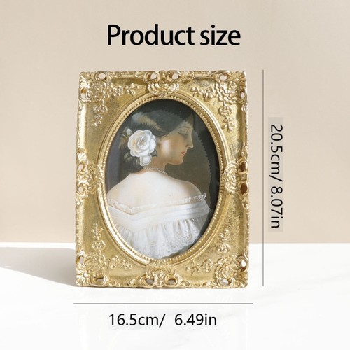 Vintage Picture Frame Antique Ornate Photo Frame Decorative Photo Frame for Home - Picture 8 of 8