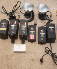 LUMEDYNE FLASH SYSTEM 244 POWER PACK MODULE BOOSTER CHARGER BATTERY LOT UNTESTED