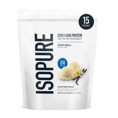 Isopure Zero Carb 100% Pure Whey Isolate Protein Powder, Lactose Free, Gluten...