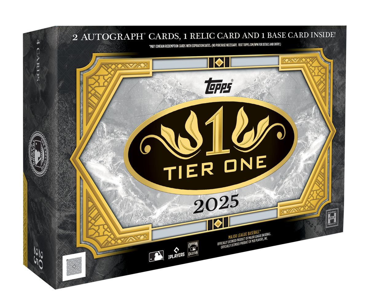 【在庫僅か！】2025 Topps Tier One Baseball 2025 TOPPS TIER ONE HOBBY BOX (2 AUTOs/1 RELIC) MLB Baseball Brand