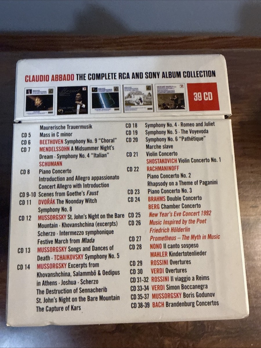 Claudio Abbado - The Complete RCA and Sony Album Collection 39 CD