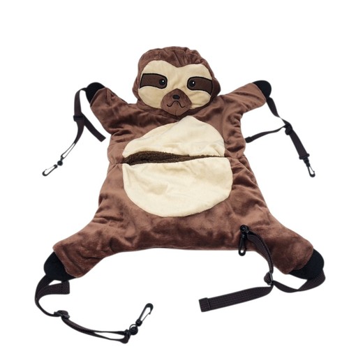 You & Me Sloth Sleeper Hanging Bed For Ferrets & Other Small Animals Brown