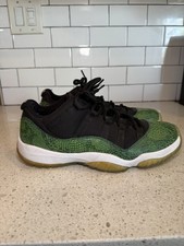 Nike Air Jordan 11 Retro Low Green Snakeskin Size 10 528895-033