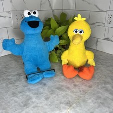 Sesame Street Big Bird 18"  Cookie Monster 15" Plush Set by Just Play