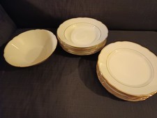 Geschirr Set Feston Teller, Schüssel von Schirnding Porzellan