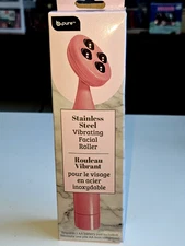B Pure Stainless Steel Vibrating Facial Roller Provides Soothing Facial Massage