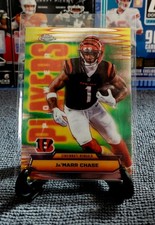 2025 Topps Chrome Football Jamarr Chase Power Players REFRACTOR #PP-21 Bengals