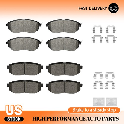 #ad #ad 8PCS Front Rear Ceramic Brake Pads Kit For Legacy Forester Outback B9 Tribeca $51.82