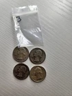 WASHINGTON SILVER QUARTERS LOT OF 4, 90% SILVER CIRCULATED $1 FACE VALUE