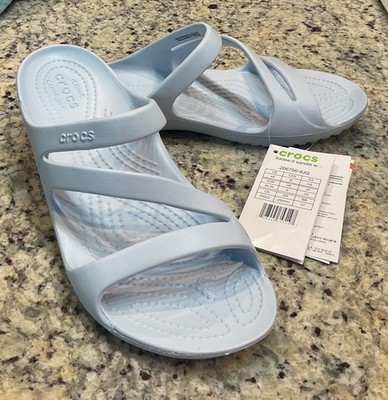 CROCS Women's Sz 8 KADEE II SANDAL/SLIDE Lt Blue 206756-4JQ NWT