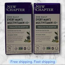 FOR 2 New Chapter Every Man  s Multivitamin 40 96 Tablets EXP09/2026 NEW SHIP