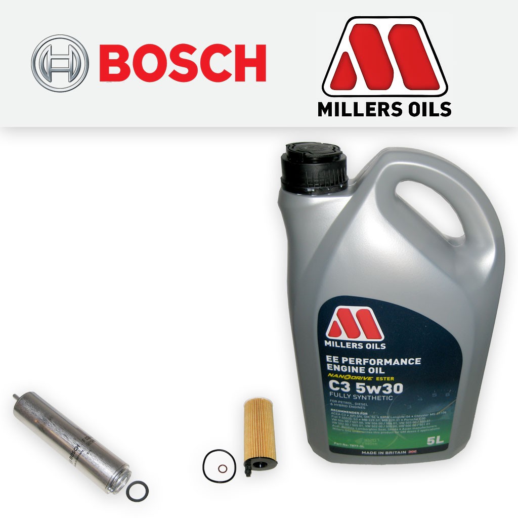 SERVICE KIT for BMW 2 SERIES F22 F23 225D B47 OIL FUEL FILTERS +OIL (2015-2019)