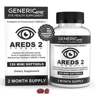 Generic4Me Areds 2 Softgels 500 Mg Vitamin C 400 Iu Vitamin E 10 Mg Lutein 2 Mg