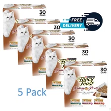 5 Pack - Fancy Feast Gravy Lovers Poultry & Beef Feast Variety Pack Wet Cat Food