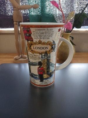 New Dunoon Fine Bone China Mug ''LONDON''  By Caroline Dadd 