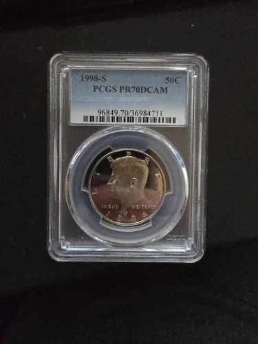 1998 S Silver Kennedy Half Dollar PCGS  PR70 DCAM