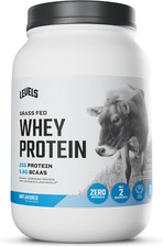 Levels Whey Protein Powder, No Artificial Ingredients, Unflavored, 2LB  25G of
