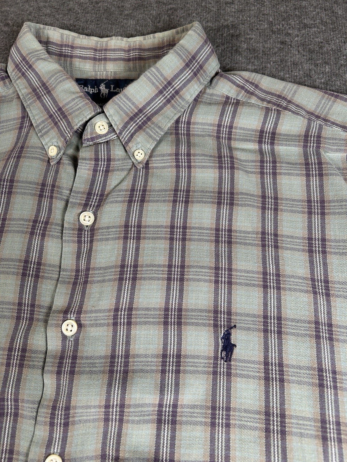 Polo Ralph Lauren McMeel Shirt Mens XL Multicolor Short Sleeve Button Down  Pony