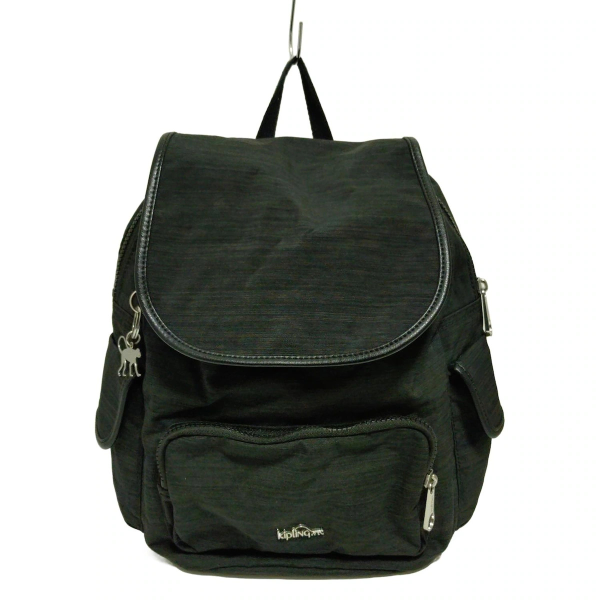 Kipling - Black Nylon Leather Backpack - image 1