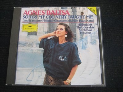 CD  AGNES BALTSA  Songs my Country taught me  Lieder meiner Heimat  Neuwertig