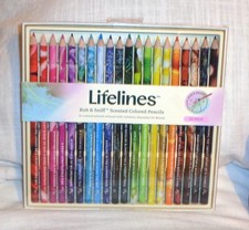 Lifelines 20 Rub  Sniff Scented Colored Pencils Infuse/Essential Oil Blends NIB