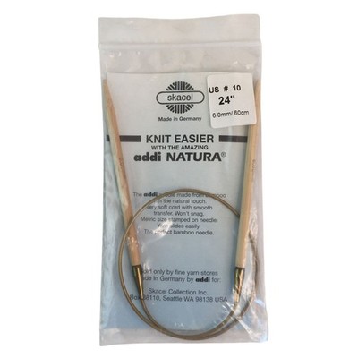 Skacel addi Natura Bamboo 24'' Circular Knitting Needles US 10/6.0mm Germany