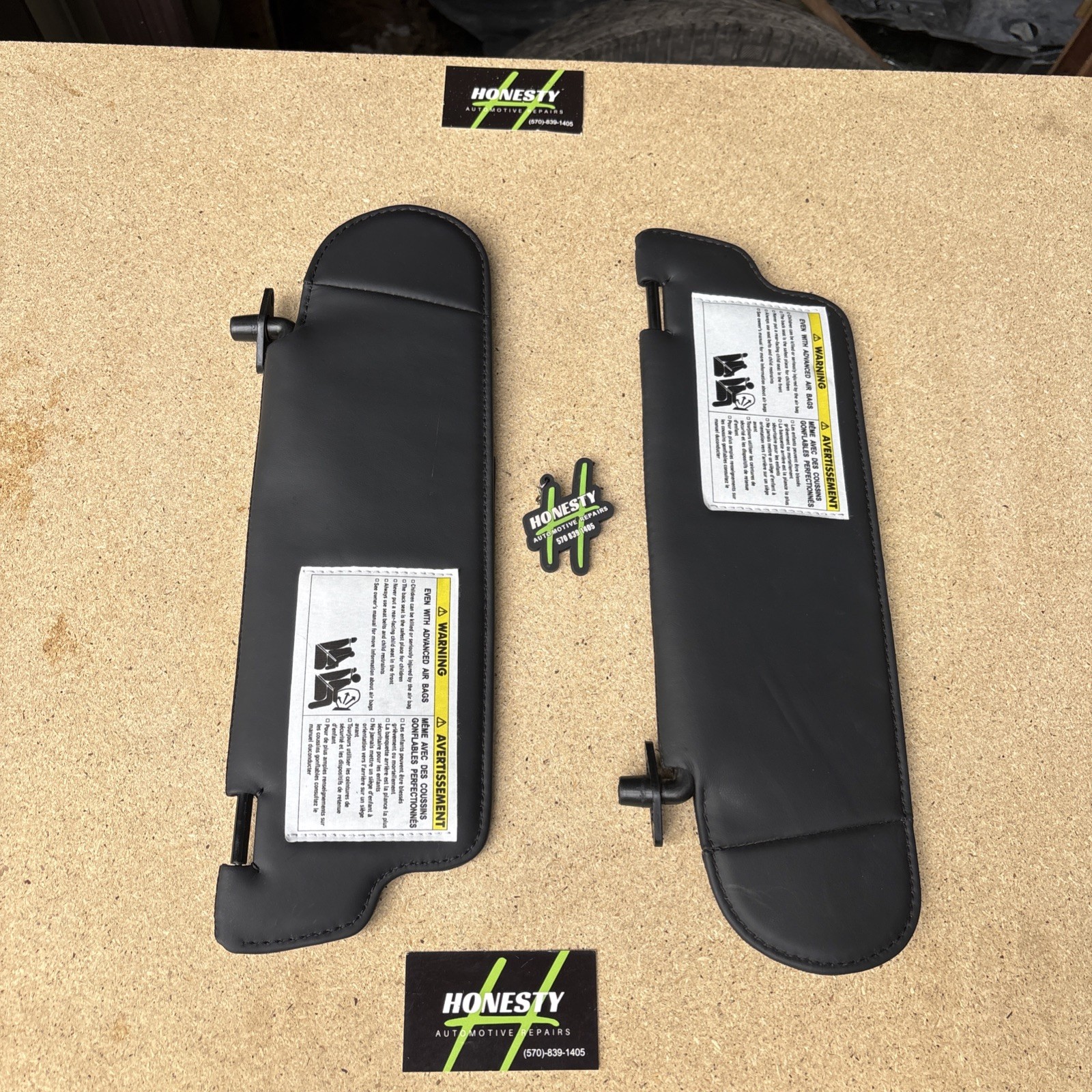 OEM Ferrari 488 Front Left & Right Sun Visor Assembly Set 2016–2020